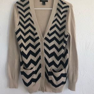 Chevron cardigan, sz Small